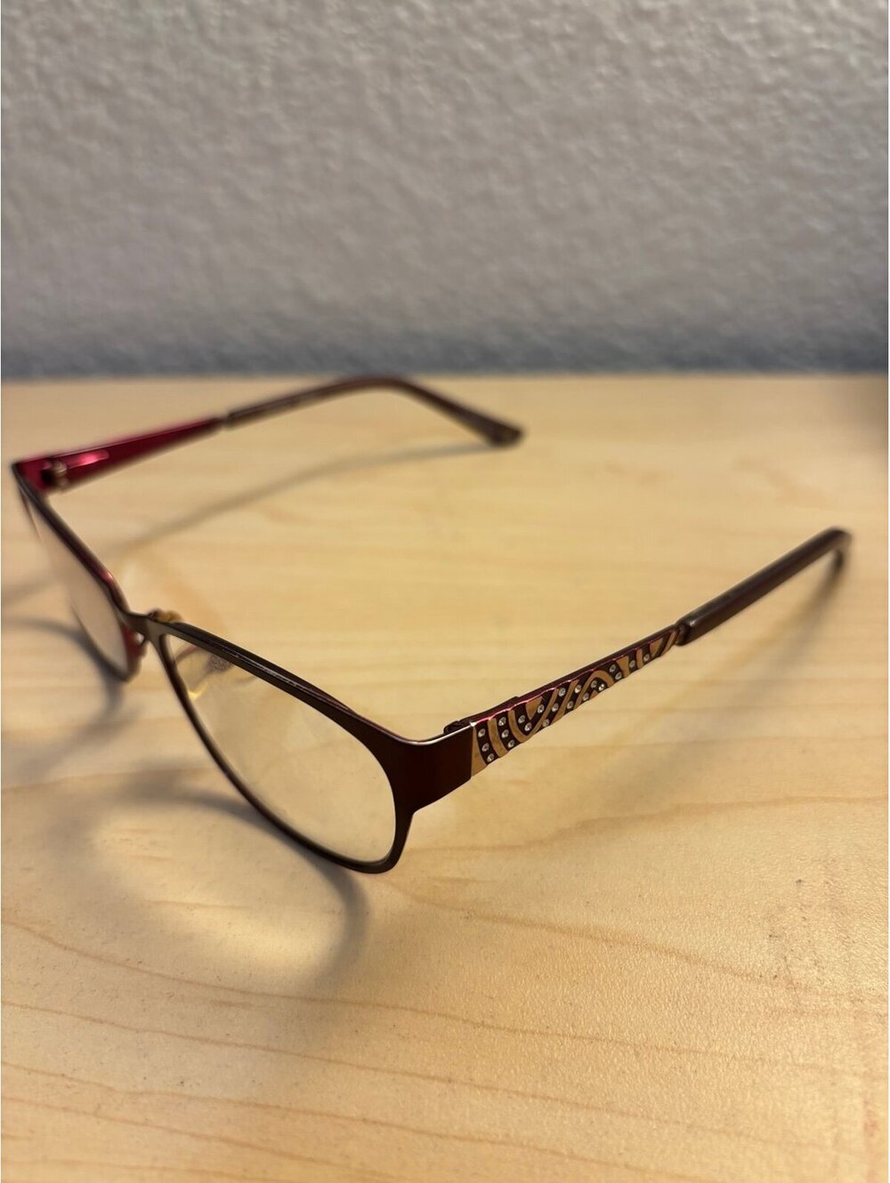 Bulova Marsala Eyeglass frames - Diamond Studded